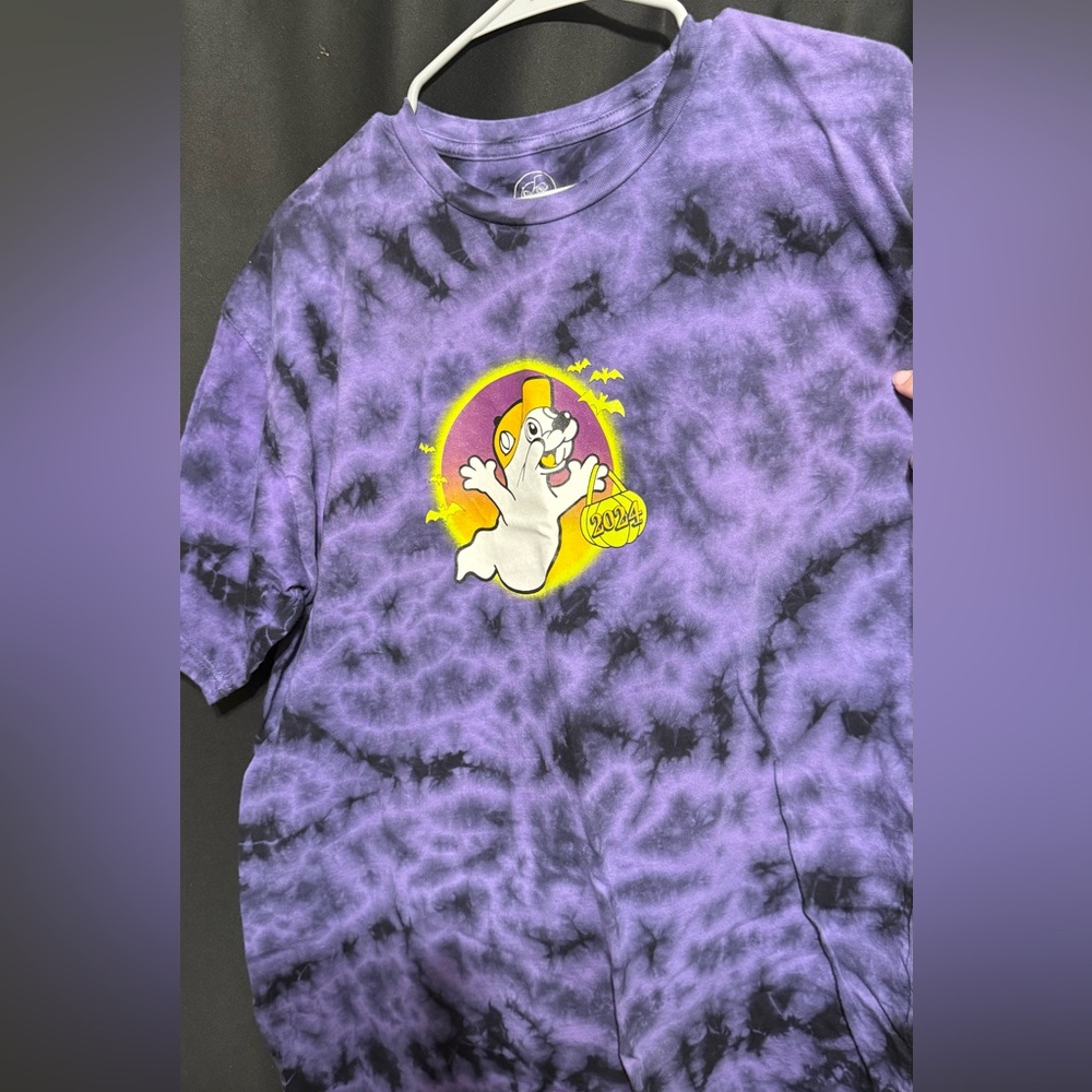 Women’s Buc-ee’s Halloween T-Shirt Size XL Purple Short Sleeve